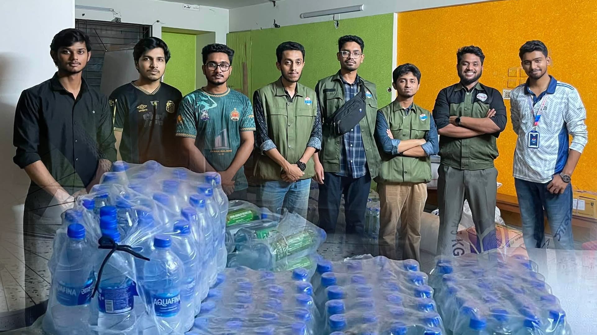 EWU's Rotaract Club Sends 400+ Water Bottles for Flood Relief