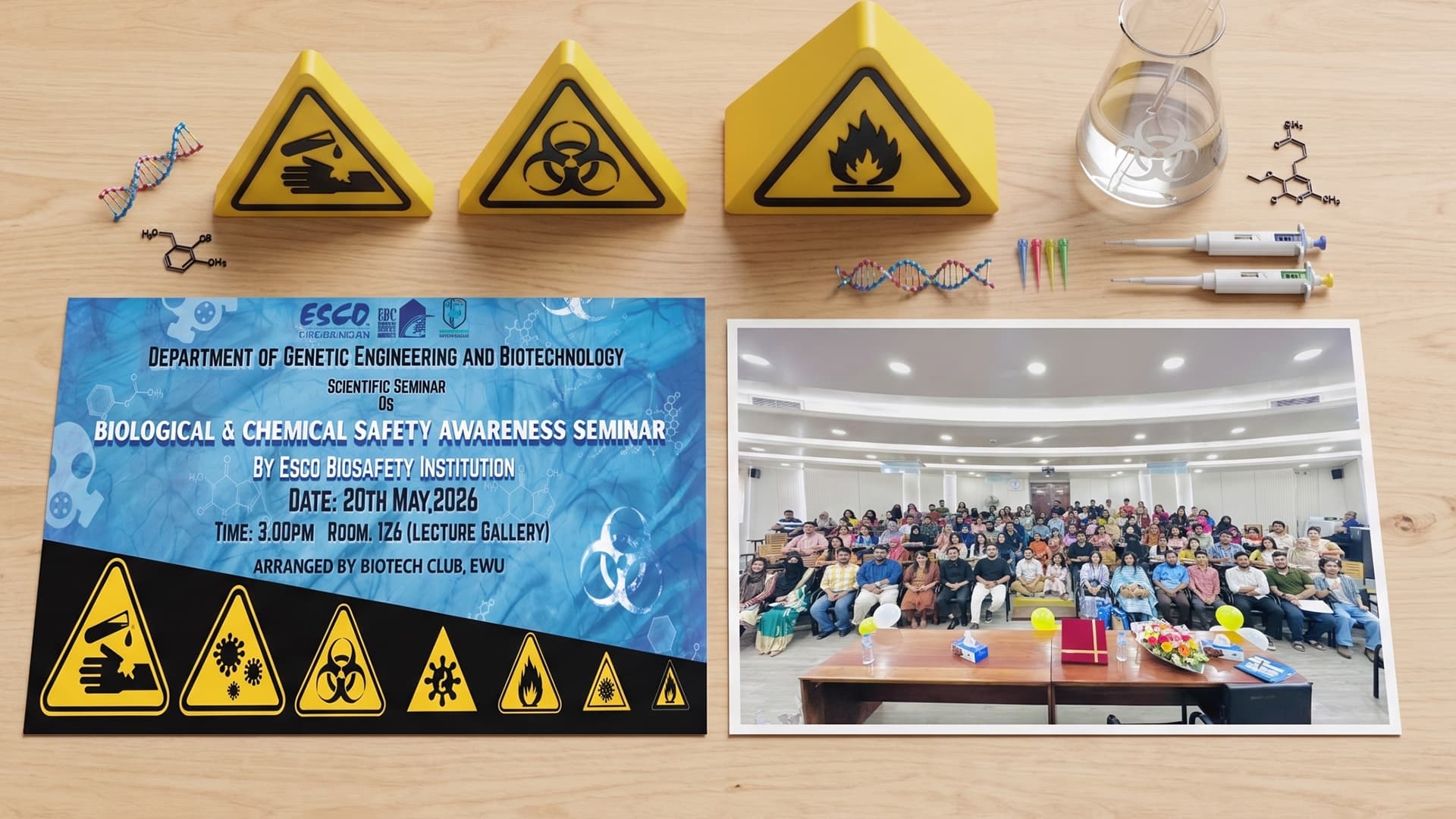 EWU Biotech Club Hosts Seminar on Biological & Chemical Safety