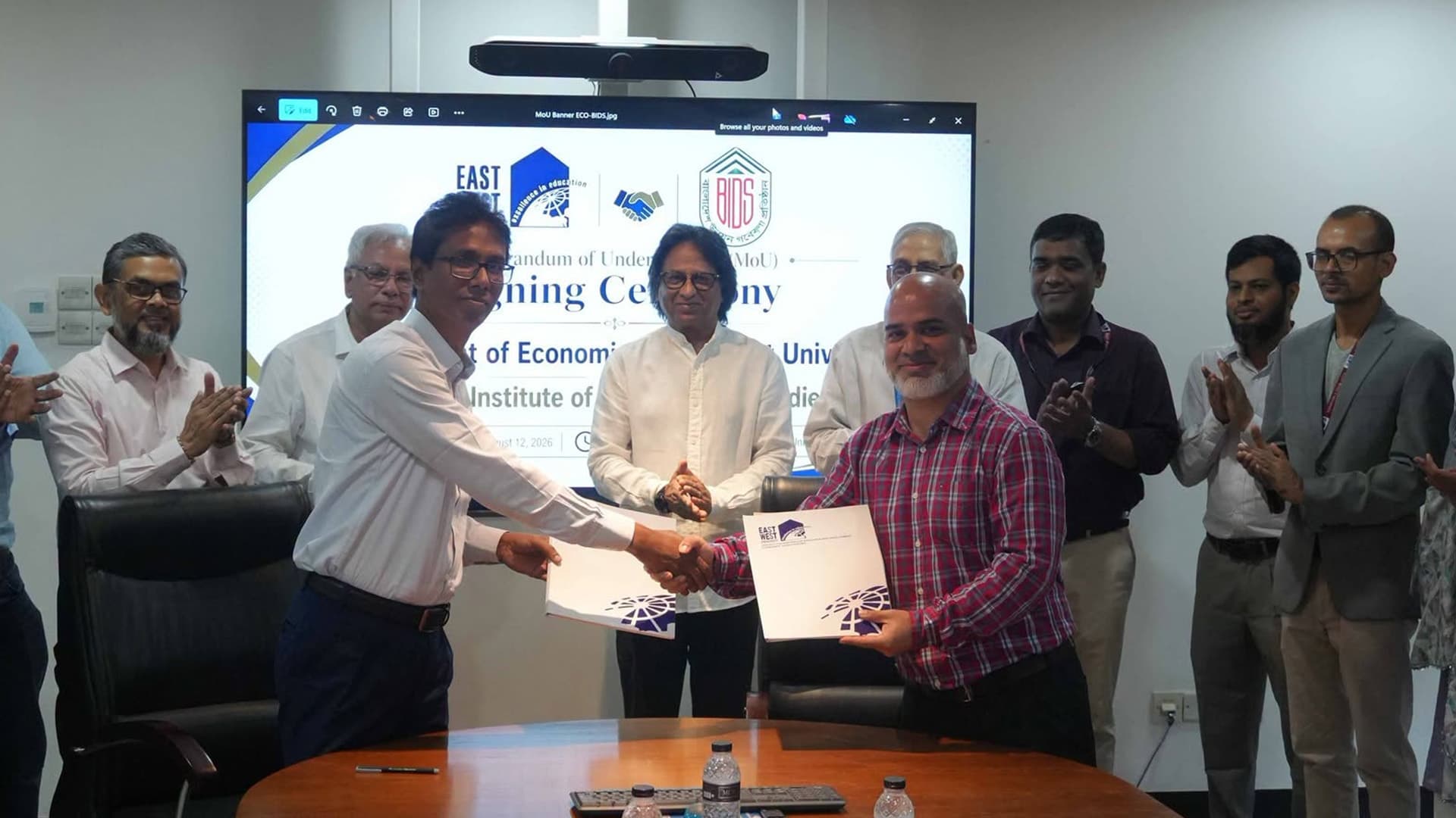 EWU and BIDS Sign MoU for Economics Research Collaboration
